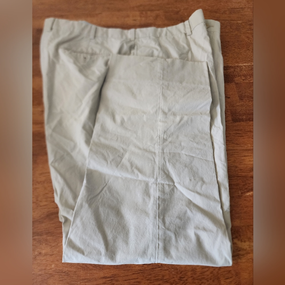 Brooks Brothers Flat Front Pants Mens 42 Beige Tan Chinos 42x30
